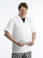 View Item Bakers Shirt with Short Sleeves (White)